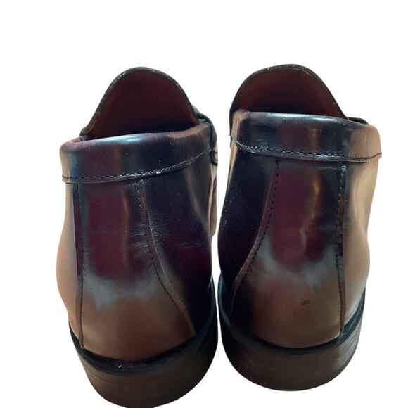 Men’s brown penny loafers with lift for height 7.5 - Picture 3 of 8